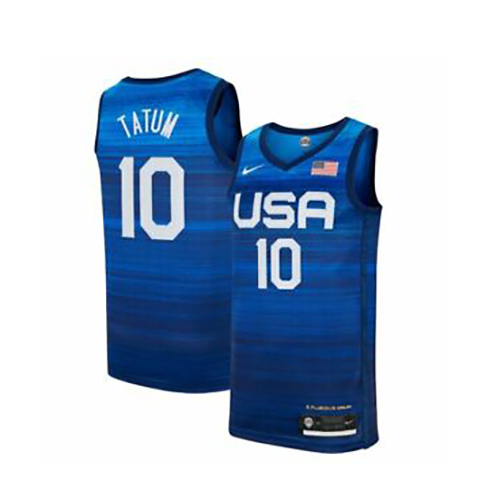Descripción del negocio Belicoso Aniquilar Nike USA T-Shirt Basketball Jersey # 10 TATUM #