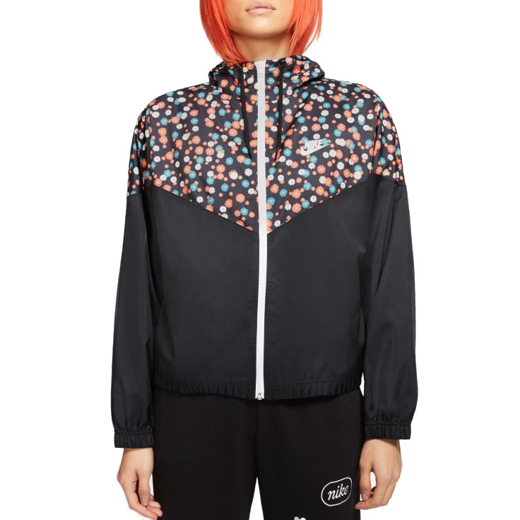 Nike Wms Sportswear Woven Jacket (black/floral)