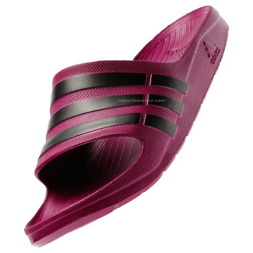 Chanclas Adidas Slide (burdeos/negro)
