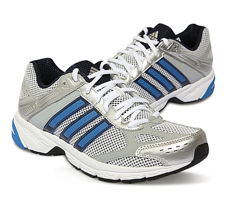 Adidas 4 (gris/blanco/azul/plata)