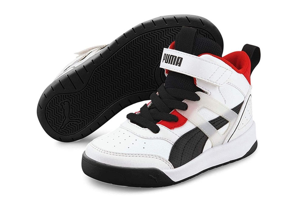 kids white pumas