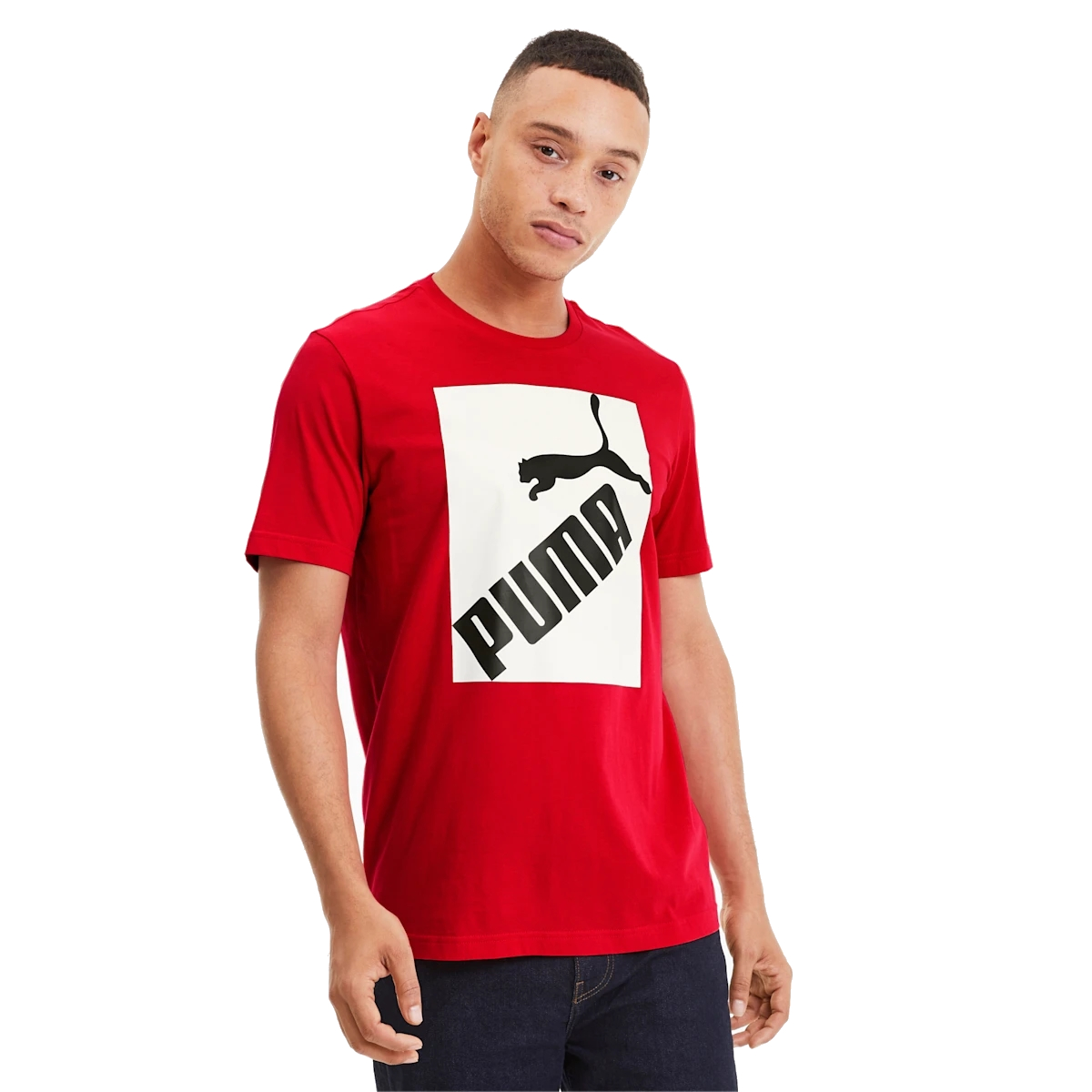 Camiseta Puma Classics Logo Tee Hombre Roja