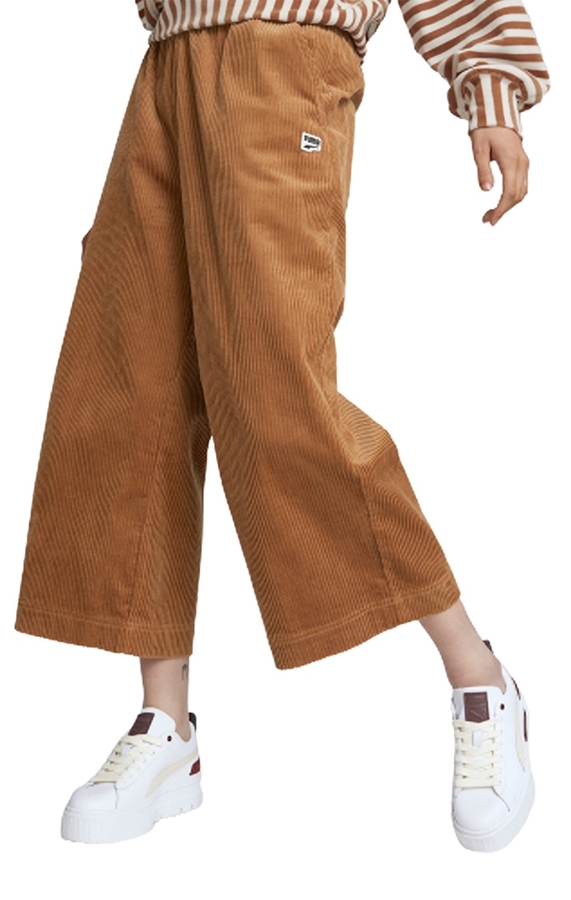 PUMA Downtown Corduroy Pants  Camel Women's Casual Pants