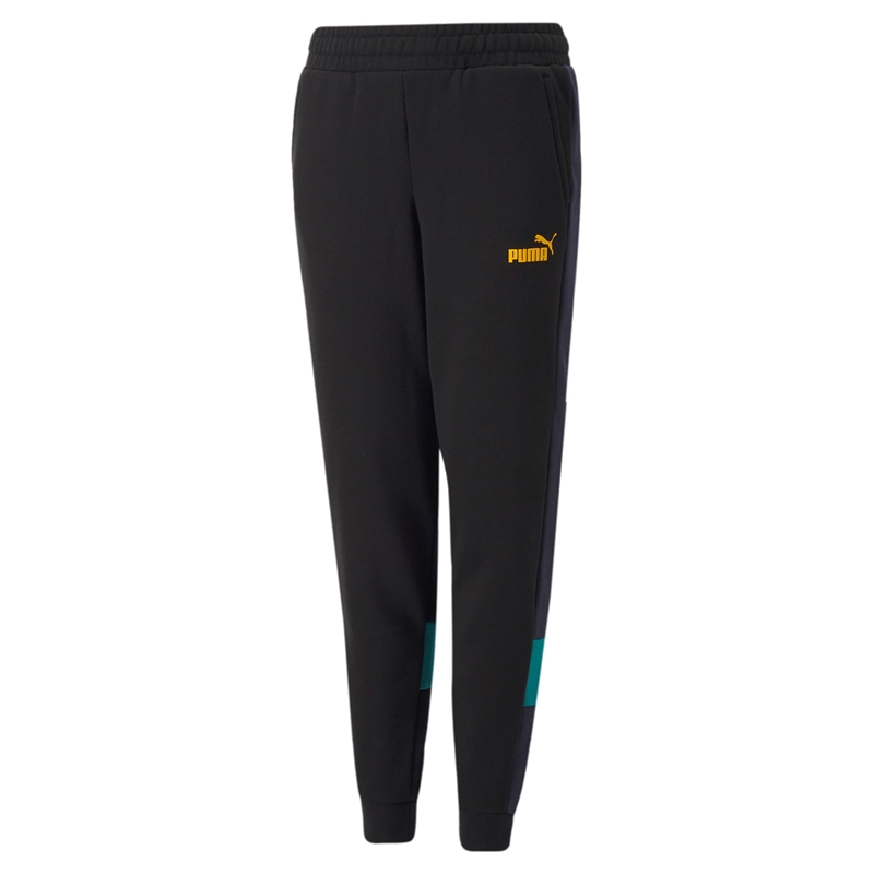 papel demasiado Perversión Puma Junior ESS Block Sweatpants FL B (black/aqua)