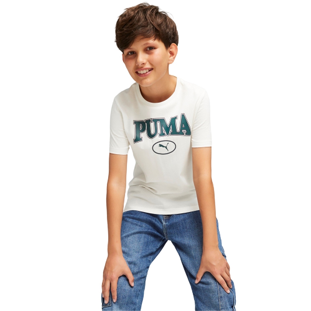 Puma Junior SQUAD Tee B Warm White 