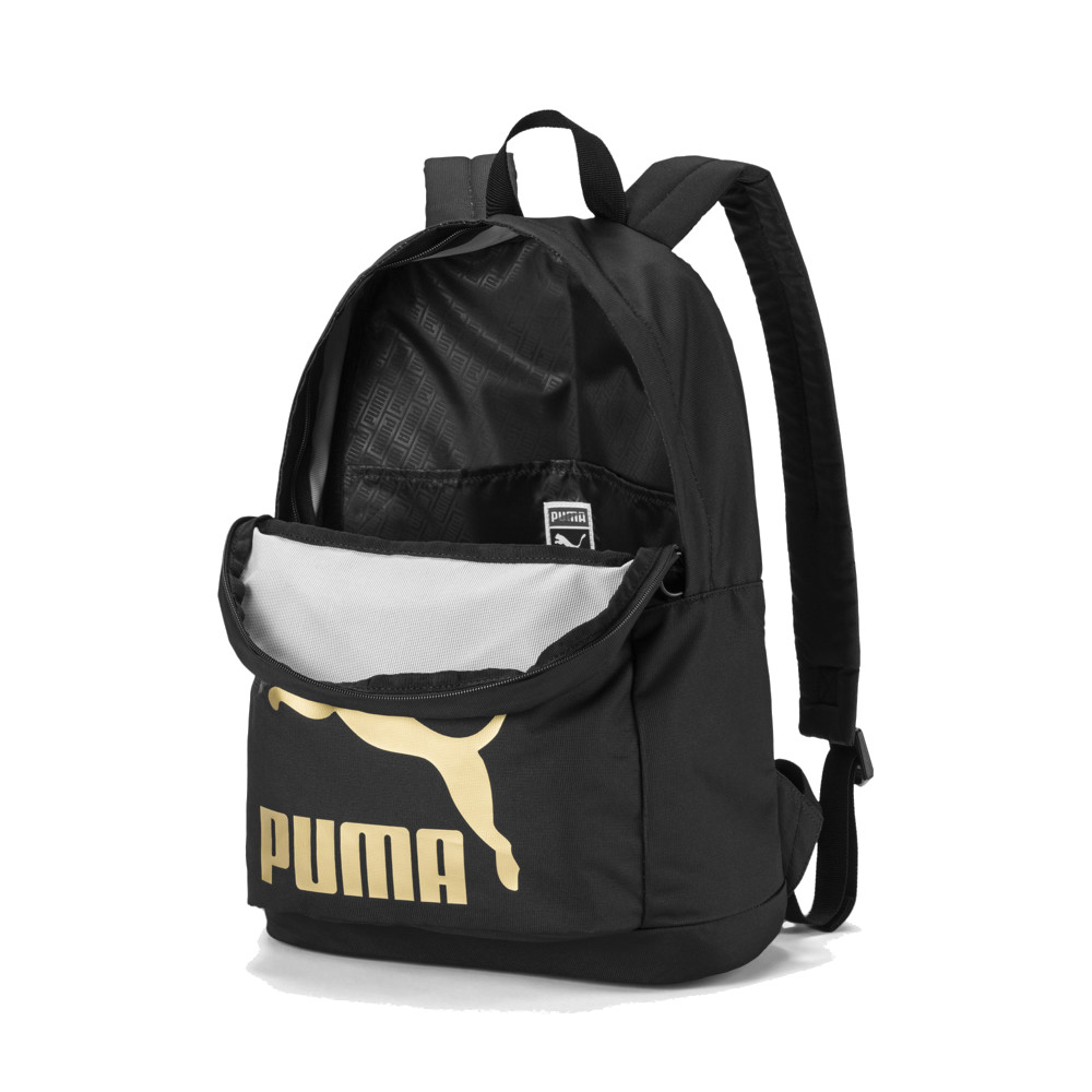 puma backpack black and gold