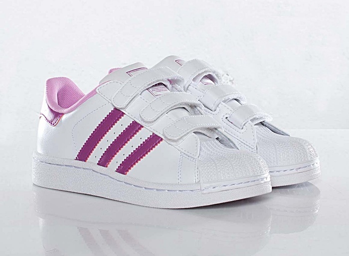 Adidas Superstar CF C 28 35 blanco burdeos