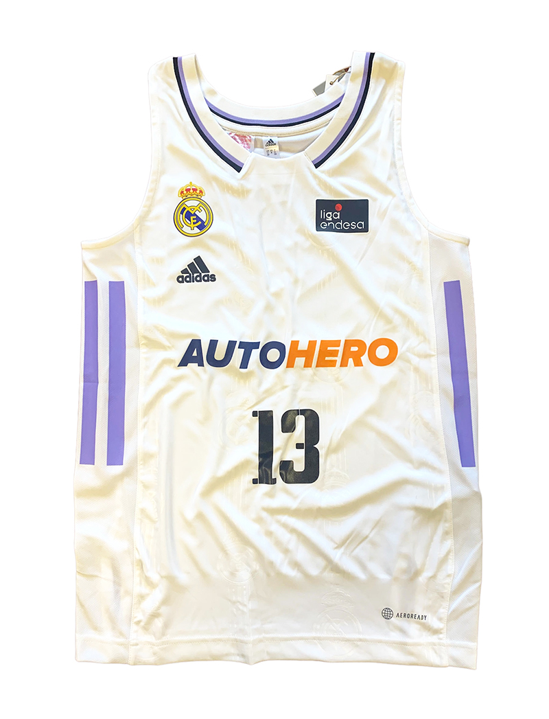 leyendo hospital Labe Real Madrid Camiseta Basket Niñ@ 1ª Equipación # 13 RODRÍGUEZ #