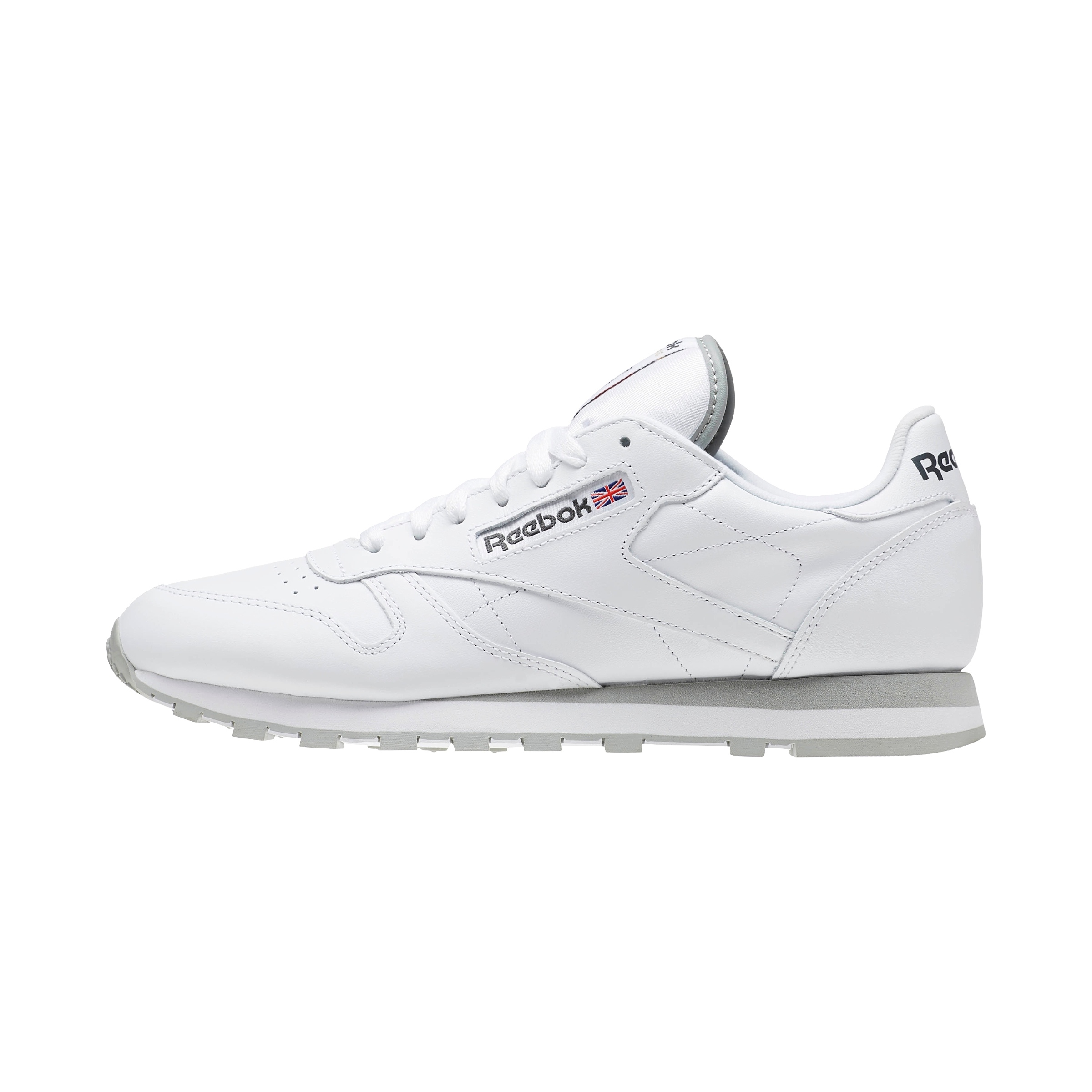reebok classic leather white gray