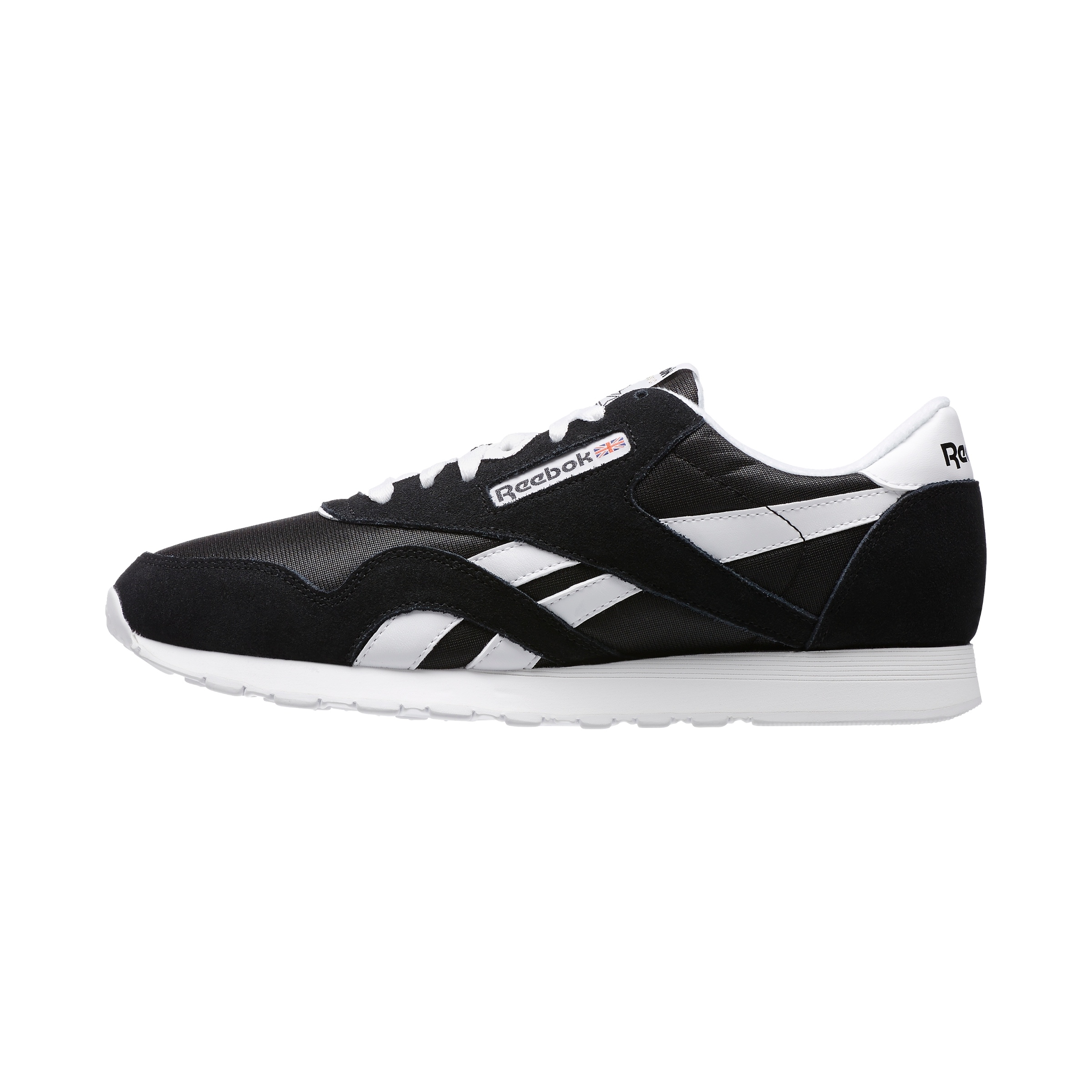 reebok black classic nylon