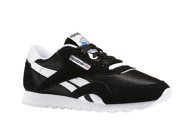 reebok classic black and white
