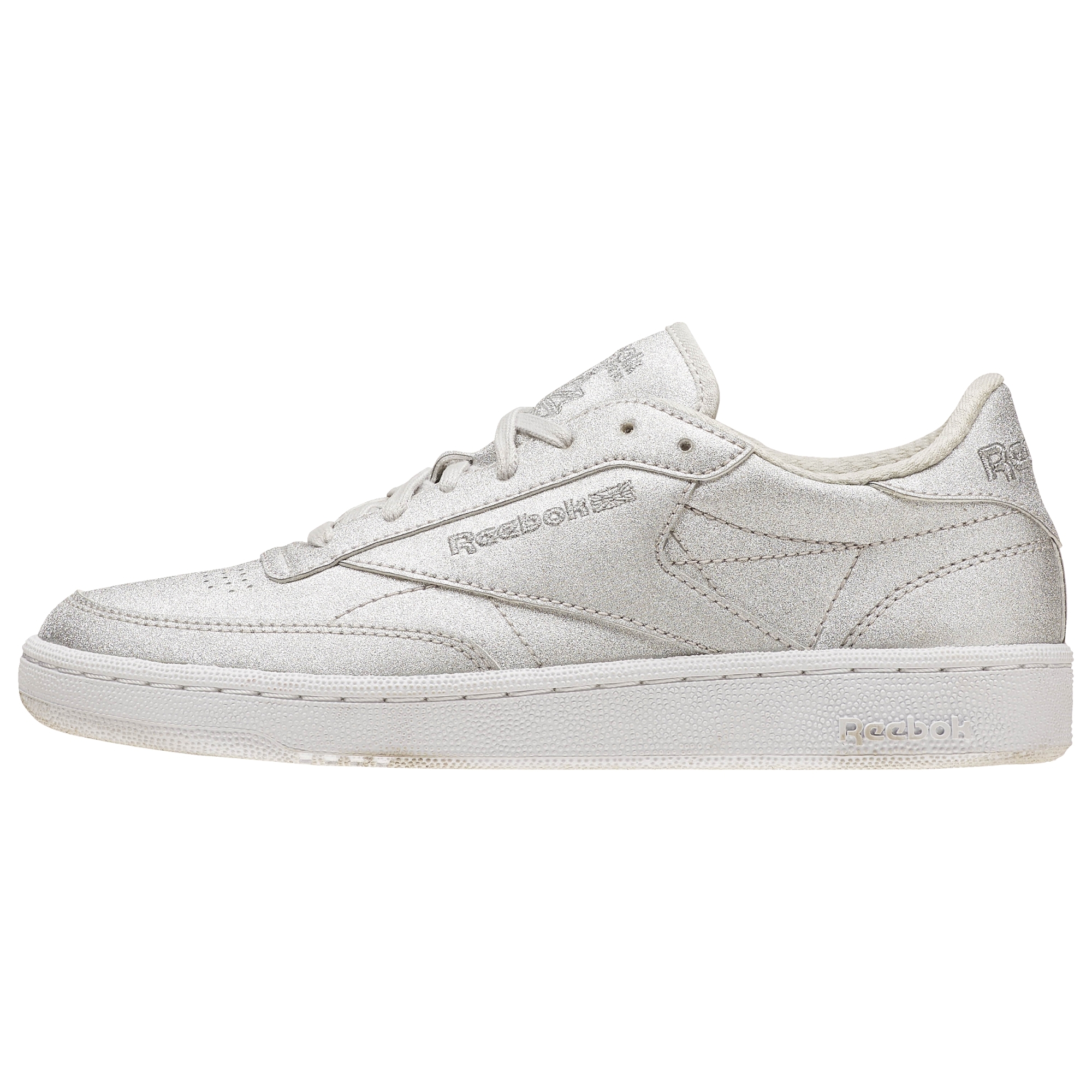 reebok club c mujer plata