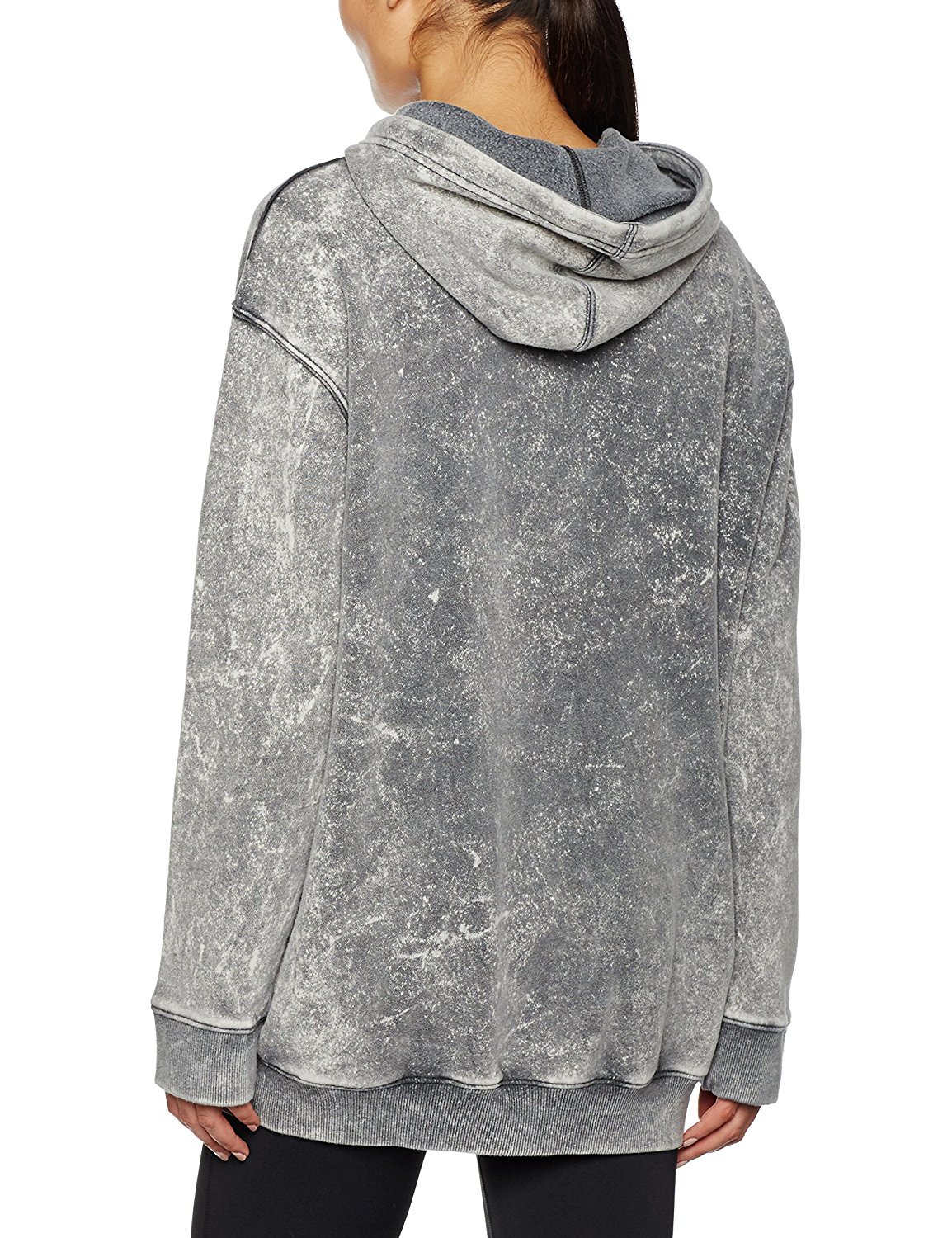 orificio de soplado ladrar bolsillo Reebok Mujer Sudadera Yoga Cover UP (grey)