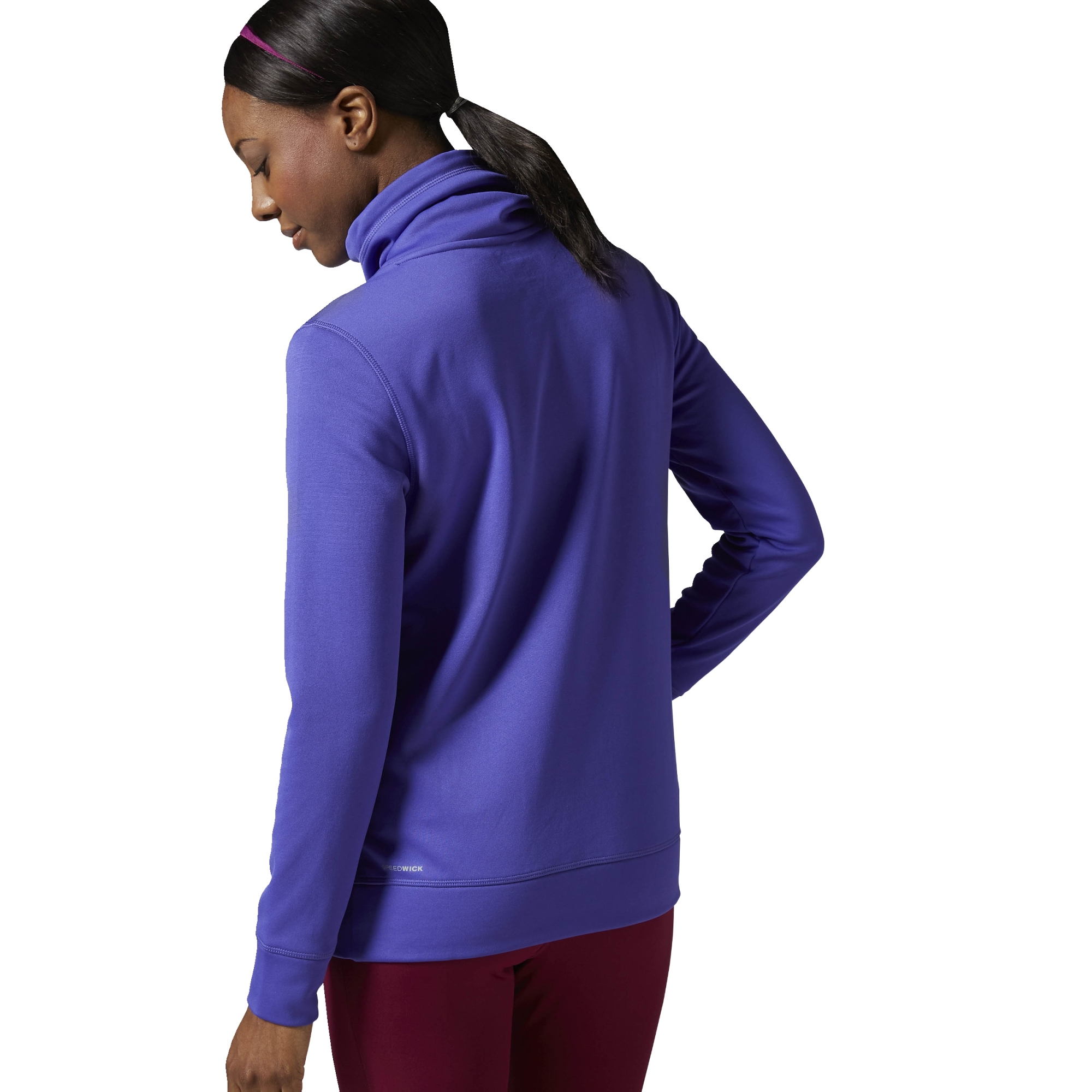 Reebok W Workout Ready Pullover Hoodie (ultima purple/black)