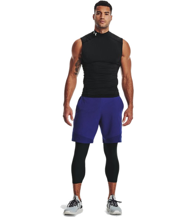 UA Men's HeatGear® Armour ¾ Leggings Black