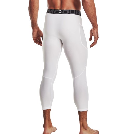 UA HeatGear® ¾ Leggings "White"