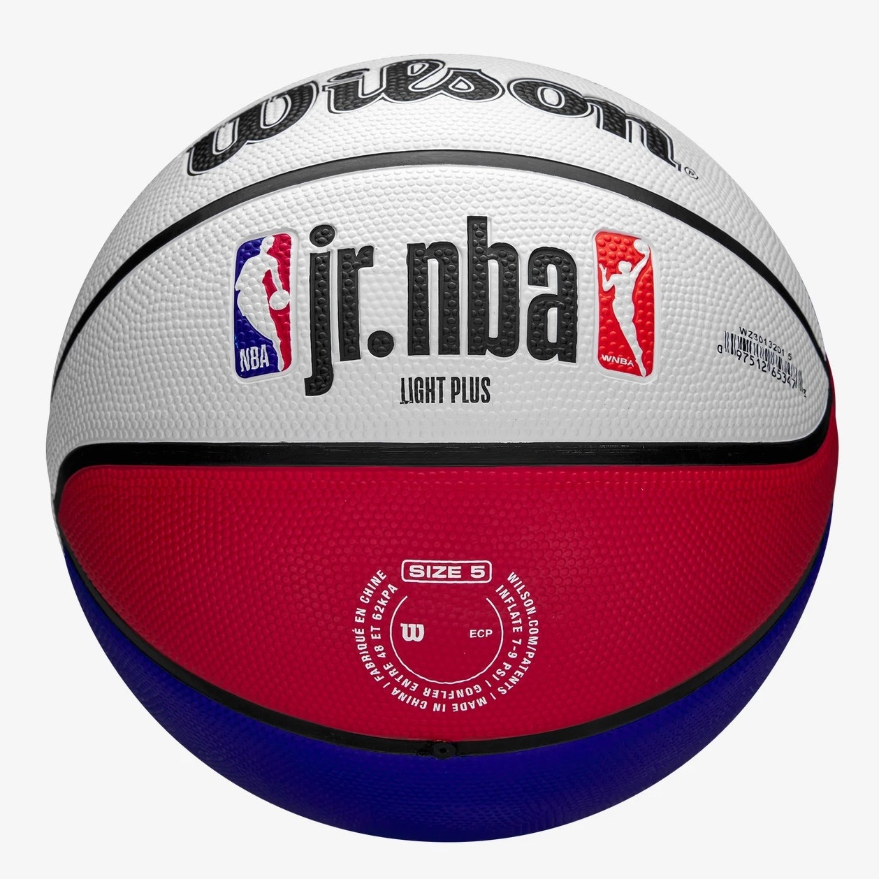 Wilson Basketball Jr. NBA DRV Light Fam Logo Ball (Size 5)