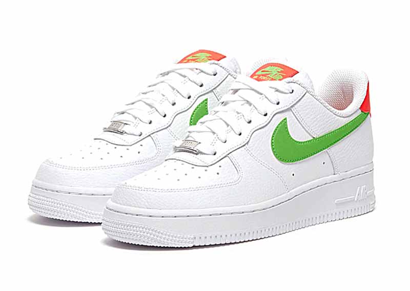 nike air force green and white