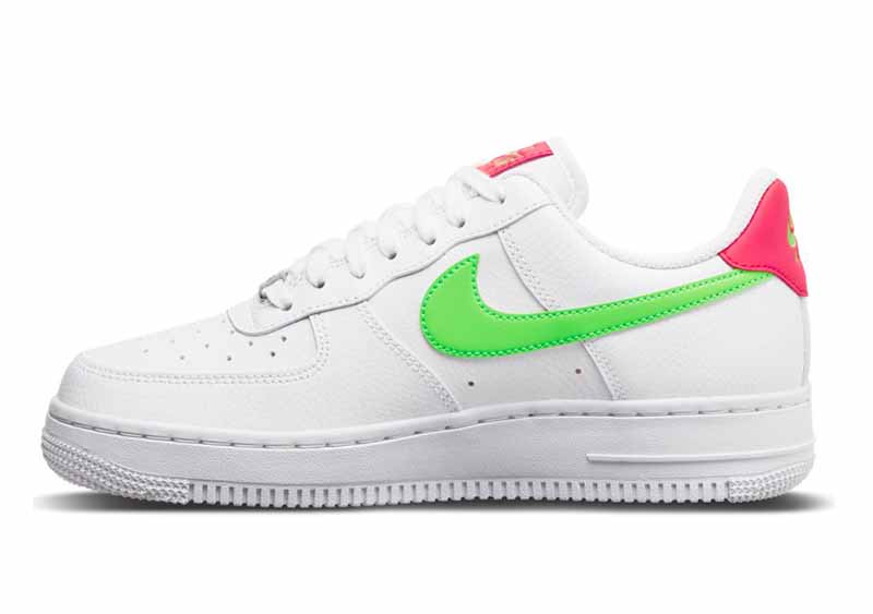 nike air force 1 white with green tick